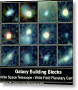 Young Galaxies Taken From The Hubble Deep Field Metal Print