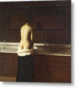 Young Woman At Her Toilet, 1898 Metal Print
