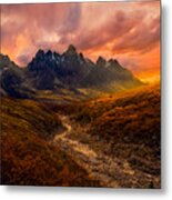 Yukon Sunset Metal Print