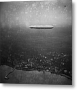 Zeppelin In Flight Metal Print