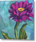 Zinnia Love Metal Print