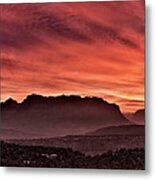Zion National Park Panoramic Metal Print