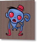 Zombie Monkey Metal Print