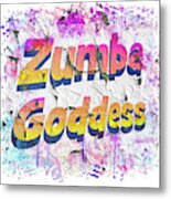Zumba Goddess Metal Print