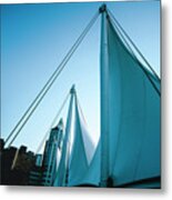 0199 Port Of Vancouver Sails Waterfront Metal Print