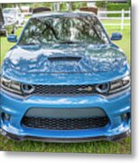 2021 Blue Dodge Charger Scat Pack Srt 392 X103 #1 Metal Print