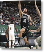 2021 Nba Playoffs - Brooklyn Nets V Milwaukee Bucks #1 Metal Print