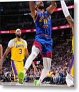 2023 Nba Playoffs - Los Angeles Lakers V Denver Nuggets Metal Print