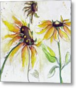 Autumn Sunflowers #1 Metal Print