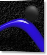 Black And Blue #1 Metal Print