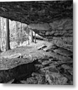 Black And White Cave #1 Metal Print