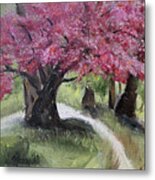Cherry Blossoms In The Park #1 Metal Print
