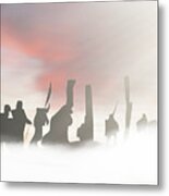 Christian Soldiers In The Sky #1 Metal Print