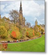 City Of Edinburgh Scotland - Scots Memorial Metal Print