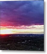 Cleveland Sunset - Drone Metal Print