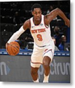 Detroit Pistons V New York Knicks #1 Metal Print