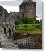 Eilean Donan Castle In The Loch Alsh At The Highlands Of Scotlan Metal Print