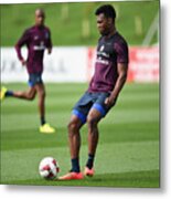 England Training Session And Press Conference #1 Metal Print