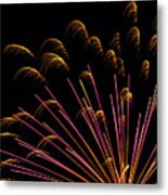 Fireworks In Romeoville, Illinois #1 Metal Print