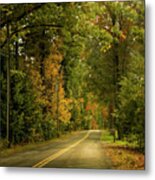 Granby, Massachusetts Road In Autumn #1 Metal Print