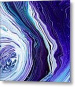 Here And There - Colorful Abstract Contemporary Acrylic Painting Metal Print