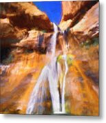 Lower Calf Creek Falls Utah X100 #2 Metal Print
