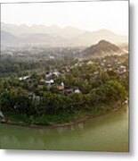 Luang Prabang And The Mekong River Laos #1 Metal Print