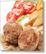 Meatballs With Stewed Onion #1 Metal Print