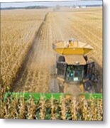 Ohio Corn Harvest Metal Print