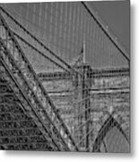 Over And Under Brooklyn Bridge  #1 Metal Print