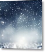 Premium Winter Light Background With Sparkle #1 Metal Print