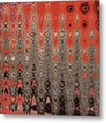Red And Black Abstract #1 Metal Print