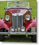 Red Mg Classic Car #2 Metal Print