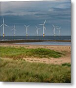 Redcar Wind Turbines #1 Metal Print