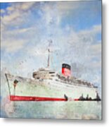 R.m.s. Caronia #1 Metal Print