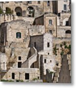 Rooftop Cityscape, Matera, Basilicata, Italy #1 Metal Print