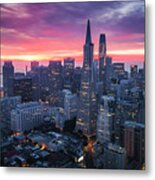 San Francisco Skyline At Sunrise #2 Metal Print