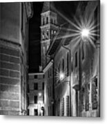 Small Street Leading To The Bell Tower #1 Metal Print