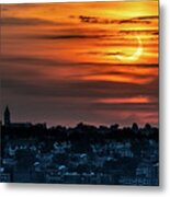 Solar Eclipse Over Yonkers Metal Print