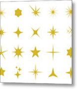 Sparkle Icon Set #1 Metal Print