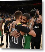 Stephen Curry And Kyrie Irving Metal Print