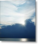 Storm Clouds Moving Away In The Morning #1 Metal Print