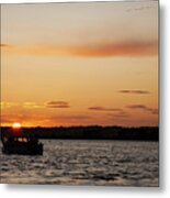 Sunset Over Wexford Harbour, County Wexford, Republic Of Ireland #1 Metal Print