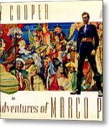 ''the Adventures Of Marco Polo'', With Gary Cooper, 1938 Metal Print