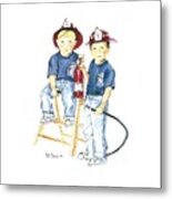The Firefighter's Sons #1 Metal Print