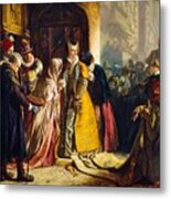 The Return Of Mary Queen Of Scots To Edinburgh #1 Metal Print