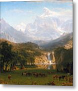 The Rocky Mountains - Lander's Peak - Albert Bierstadt 1863 #1 Metal Print