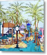 Times Square Fort Myers Beach Metal Print
