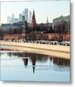 View Of  Moscow Kremlin From  River, Russia #1 Metal Print