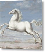 White Horse #1 Metal Print